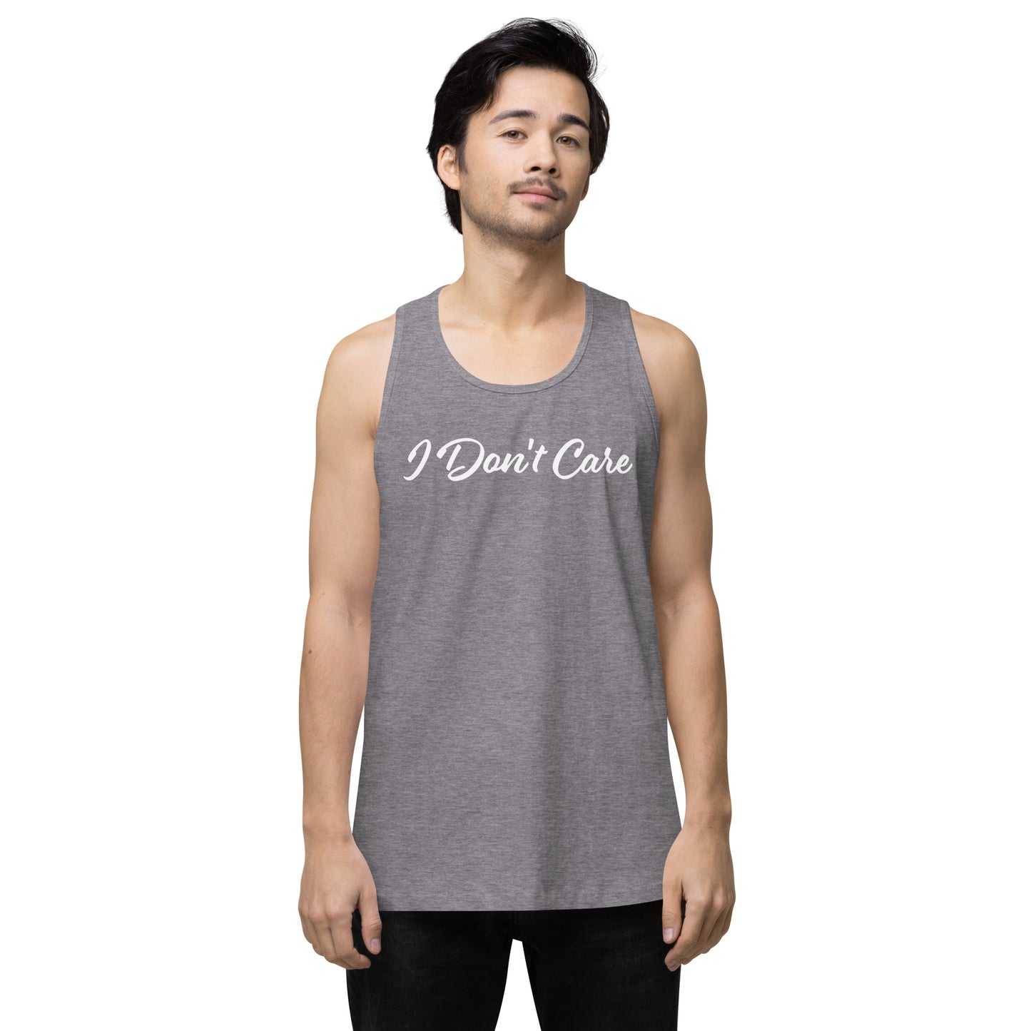 Men’s "I Don't Care" Premium Tank Top