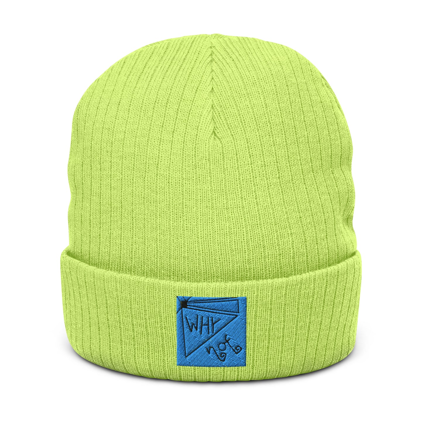 Ribbed "Why Not" Beanie