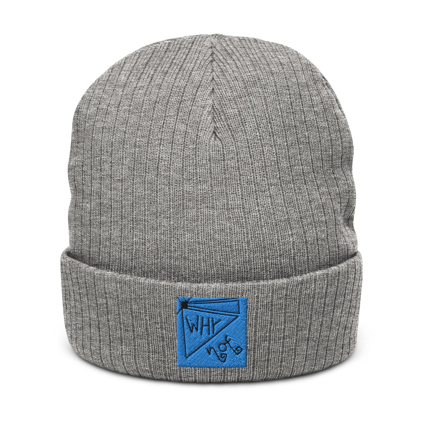 Ribbed "Why Not" Beanie