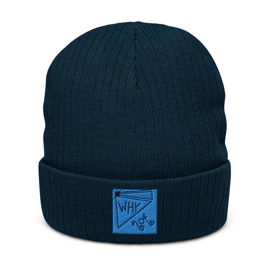 Ribbed "Why Not" Beanie