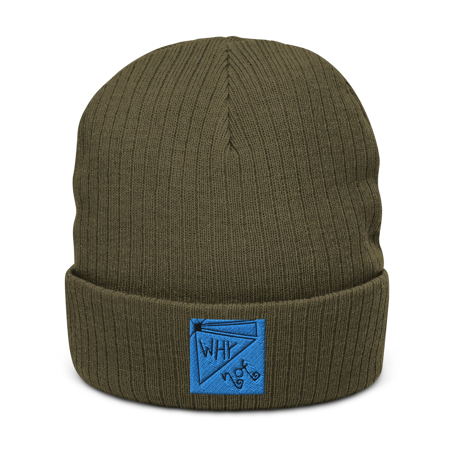 Ribbed "Why Not" Beanie